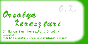 orsolya kereszturi business card